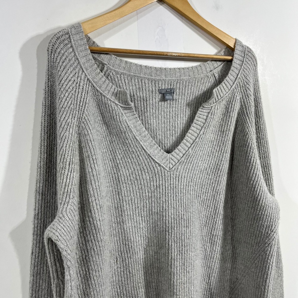 Aerie Granola Fisherman Oversized Ribbed Chunky Knit Beachy Sweater Womens XL - Picture 2 of 10